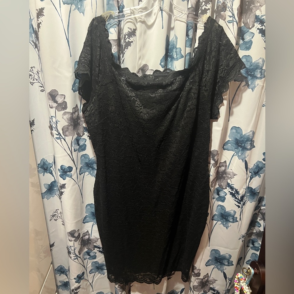Lane Bryant Black Lace Dress